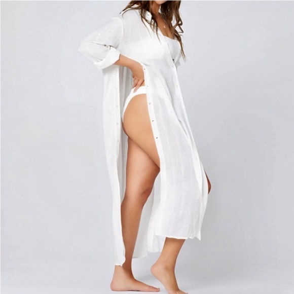 NWT L*Space Lisboa Tunic Midi Maxi Cover Up Dress READ - Picture 4 of 15